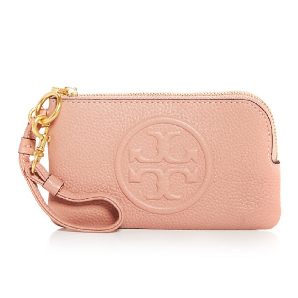 Tory Burch Perry bombe top zip card case